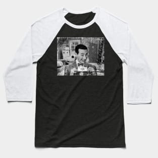 Pee Wee Herman Mode Black white Baseball T-Shirt